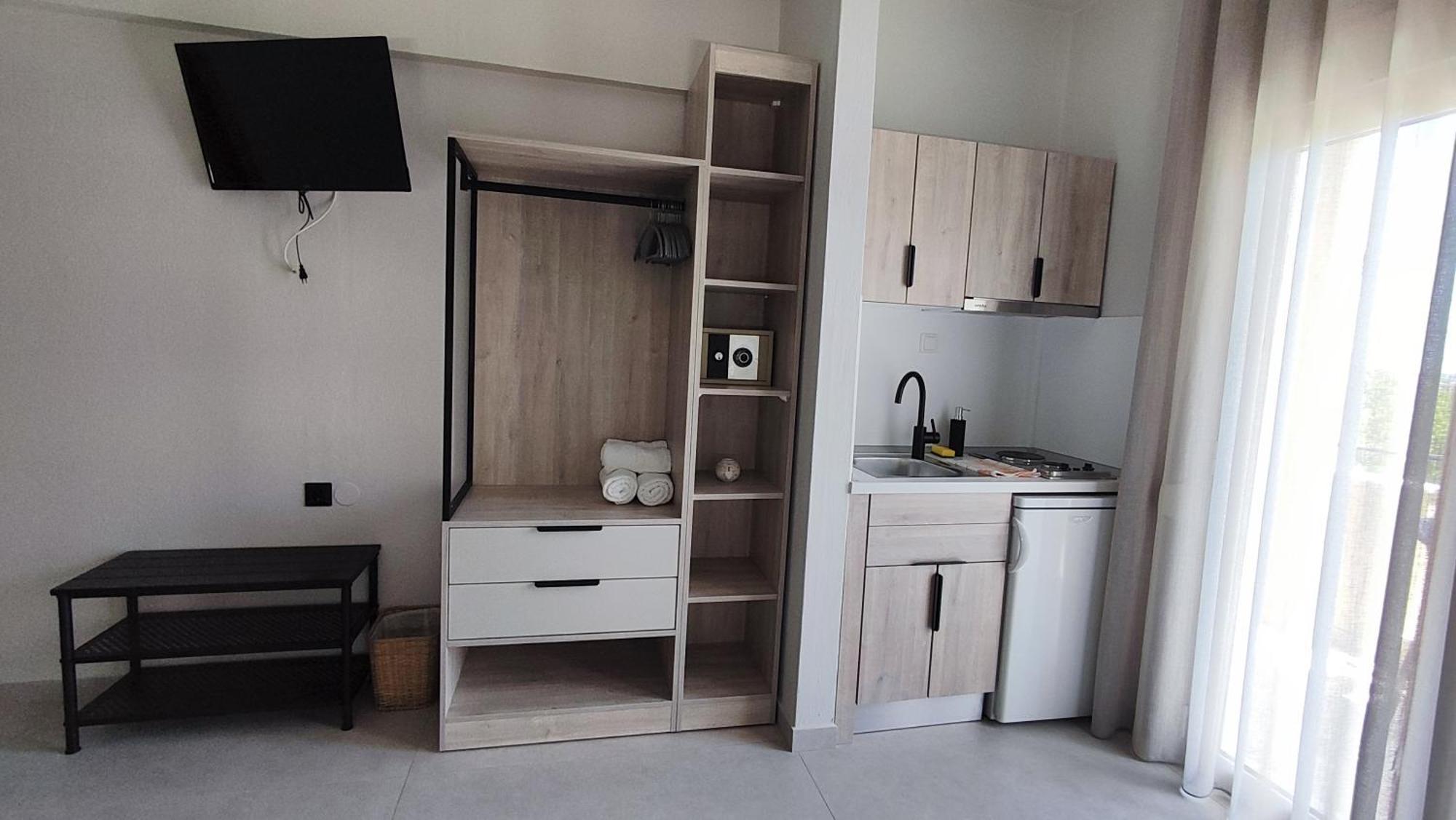 Nostos Studios Golden Beach Chrisi Ammoudia Exterior foto
